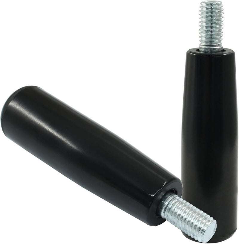Rierdge 2 Pcs Revolving Handwheel Machine Handle, M10 x 80 mm Thread Handle Grip Rotating Handles for Lathe Machine, Mechanical Equipment, Instrument and Apparatus, Industrial Equipment - Image 1